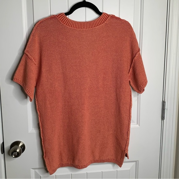 Sundance short sleeves‎ chunky V neck sweater size small - Picture 4 of 5